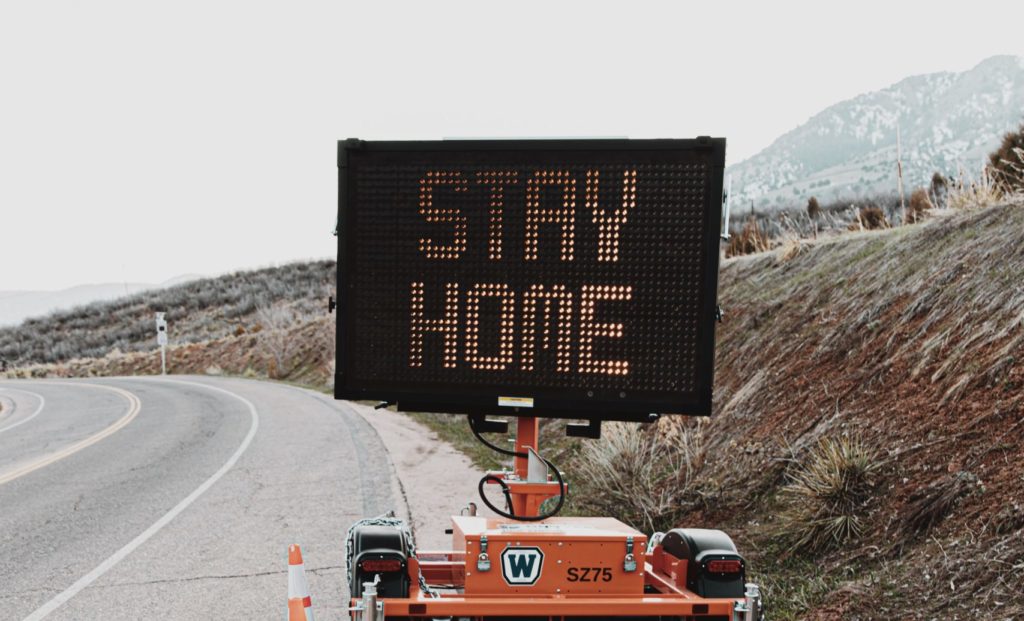Stay home Signboard